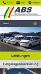 Mobile Screenshot of abs-markierungstechnik.de