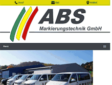 Tablet Screenshot of abs-markierungstechnik.de